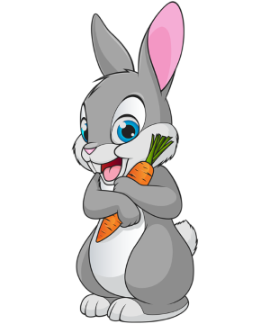 a bynny with a carrot